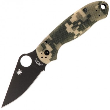 Нож складной SPYDERCO Para 3 G-10 Camo, клинок черный